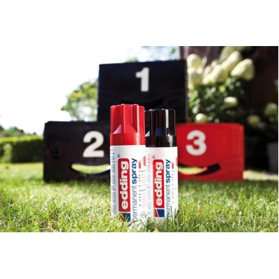 Akrilfesték spray, 200 ml, EDDING "5200", matt fekete