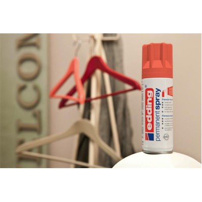 Akrilfesték spray, 200 ml, EDDING "5200", matt piros