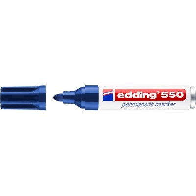 Alkoholos marker, 3-4 mm, EDDING "550", kék