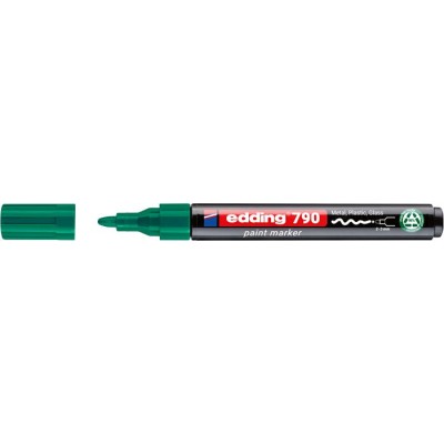 Lakkmarker, 2-3 mm, PCR, EDDING "790", zöld