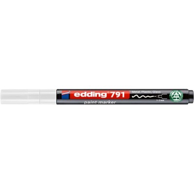 Lakkmarker, 1-2 mm, PCR, EDDING "791", fehér