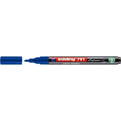 Lakkmarker, 1-2 mm, PCR, EDDING "791", kék