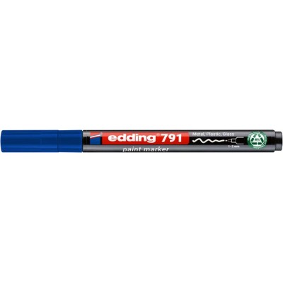 Lakkmarker, 1-2 mm, PCR, EDDING "791", kék
