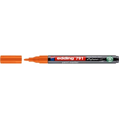 Lakkmarker, 1-2 mm, PCR, EDDING "791", narancs