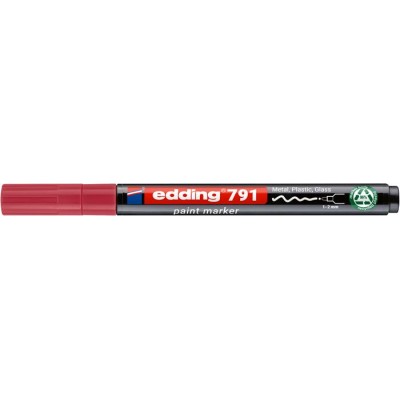 Lakkmarker, 1-2 mm, PCR, EDDING "791", rózsaszín
