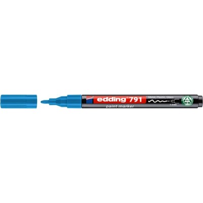 Lakkmarker, 1-2 mm, PCR, EDDING "791", világoskék