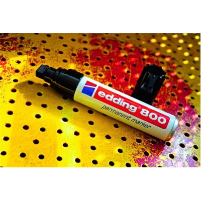Alkoholos marker, 4-12 mm, vágott, EDDING "800", fekete
