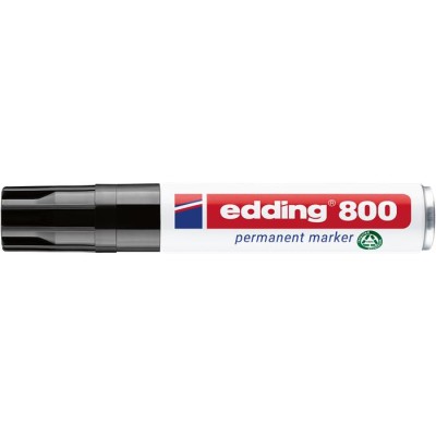Alkoholos marker, 4-12 mm, vágott, EDDING "800", fekete