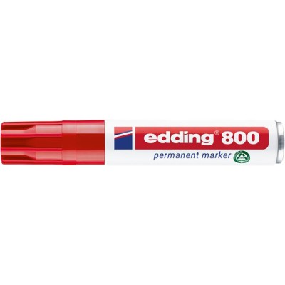 Alkoholos marker, 4-12 mm, vágott, EDDING "800", piros