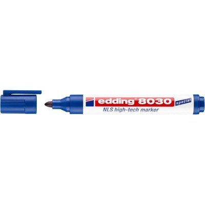 Alkoholos marker, 1,5-3 mm, kúpos, EDDING "8030 NLS", kék