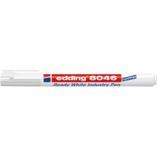 Alkoholos marker, 1-3 mm, kúpos, ipari, EDDING "8046", fehér