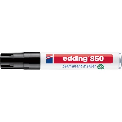 Alkoholos marker, 5-16 mm, vágott, EDDING "850", fekete