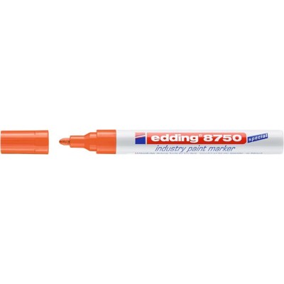 Lakkmarker, 2-4 mm, EDDING, "8750", narancssárga