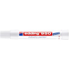 Jelölő marker, 10 mm, kúpos, EDDING "950", fehér