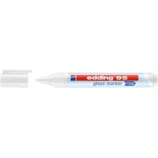 Üvegtábla marker, 1,5-3 mm, kúpos, EDDING "95", fehér