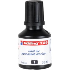 Utántöltő alkoholos markerhez, EDDING "T25", fekete