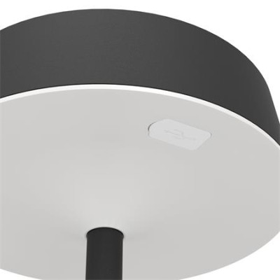 Akkus asztali lámpa, USB, CCT LED, 3 W, EGLO "Simeri", fekete