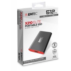 SSD (külső memória), 512GB, USB 3.2, 500/500 MB/s, EMTEC "X210"