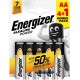Elem, AA ceruza, 4+1 db, ENERGIZER "Alkaline Power"