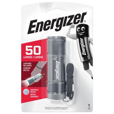 Elemlámpa, LED, 3xAAA (nem tartozék), fém ház, ENERGIZER "LED Metal"