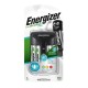 Elemtöltő, AA ceruza/AAA mikro, 4x2000 mAh AA (előtöltött), kijelzővel, ENERGIZER "Pro"