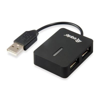 USB elosztó-HUB, 4 port, USB 2.0, EQUIP "Life"