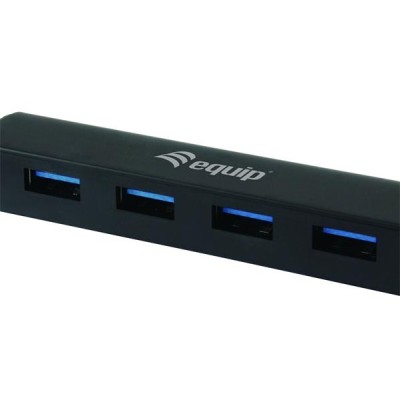 USB elosztó-HUB, 4 port, USB 3.2, EQUIP "Life"