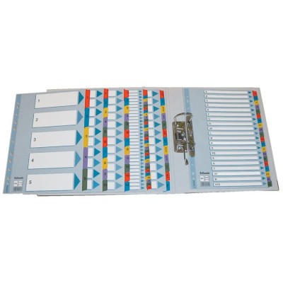 Regiszter, karton, A4, A-Z, ESSELTE "Mylar"