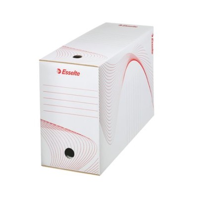 Archiválódoboz, A4, 150 mm, karton, ESSELTE "Boxy", fehér