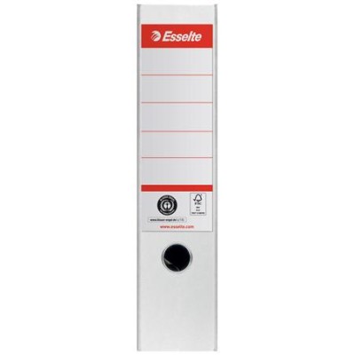 Iratrendező, 75 mm, A4, Co2-semleges, élvédő sínnel, ESSELTE "No.1", fehér