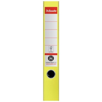 Iratrendező, 50 mm, A4, környezetbarát, élvédő sínnel, ESSELTE "No.1", sárga