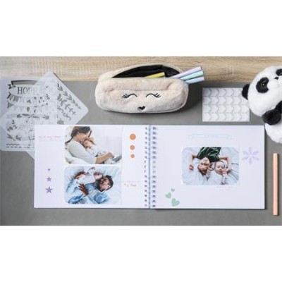 Kreatív scrapbook készlet, EXACOMPTA, pasztell sárga