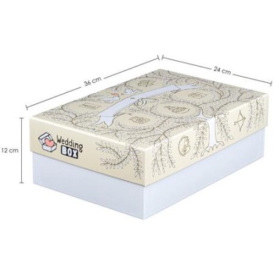 Ajándékdoboz, 24x36x12 cm, EXACOMPTA, esküvő Ajándékdoboz, 24x36x12 cm, EXACOMPTA, esküvő