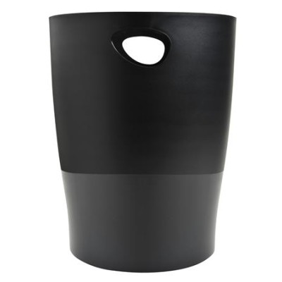 Papírkosár, 15 liter, PP, EXACOMPTA "Ecobin Economy", fekete