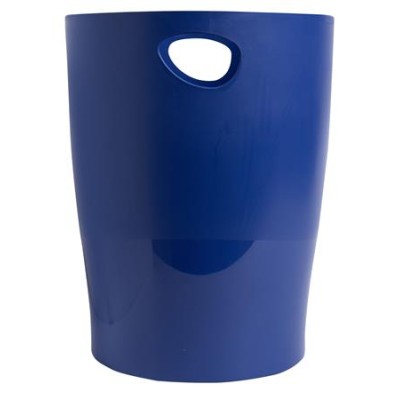 Papírkosár, 15 liter, PP, EXACOMPTA "Ecobin", sötétkék