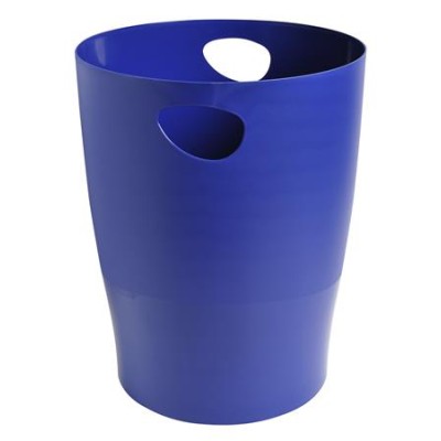 Papírkosár, 15 liter, PP, EXACOMPTA "Ecobin", sötétkék