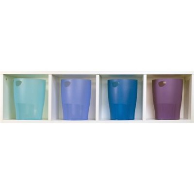 Papírkosár, 15 liter, PP, EXACOMPTA "Linicolor", jégkék