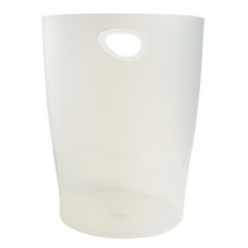 Papírkosár, 15 liter, PP, EXACOMPTA "Office", matt fehér