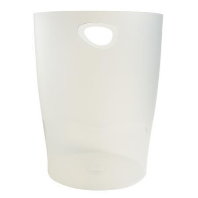 Papírkosár, 15 liter, PP, EXACOMPTA "Office", matt fehér