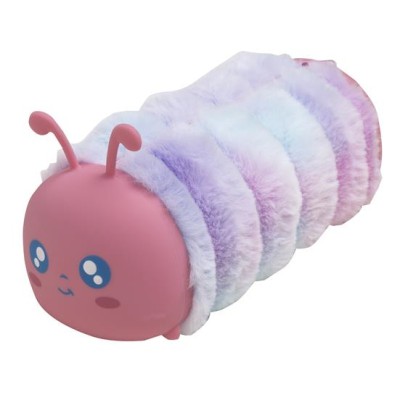 Tolltartó, cipzáras, szőrme-szilikon, EXACOMPTA "Caterpillar", vegyes színek