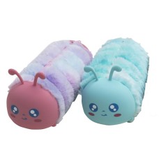 Tolltartó, cipzáras, szőrme-szilikon, EXACOMPTA "Caterpillar", vegyes színek