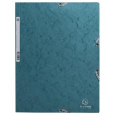 Gumis mappa, prespán, A4, EXACOMPTA "Skandi", nyugodt kék