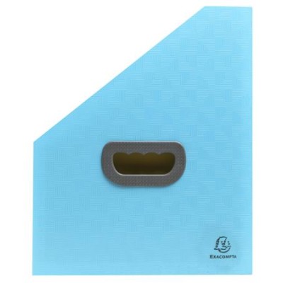 Harmonika iratpapucs, 265x325 mm, PP, 12 rekeszes, EXACOMPTA "Pop`NCo", ciánkék