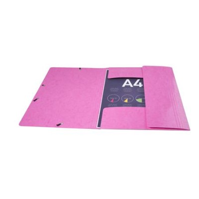 Gumis mappa, karton, A4, EXACOMPTA "Iderama", pink