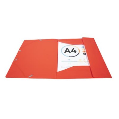 Gumis mappa, PP, A4, EXACOMPTA "Opak", piros