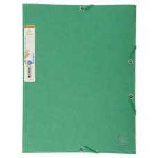 Gumis mappa, karton, A4, EXACOMPTA "Forever®", zöld