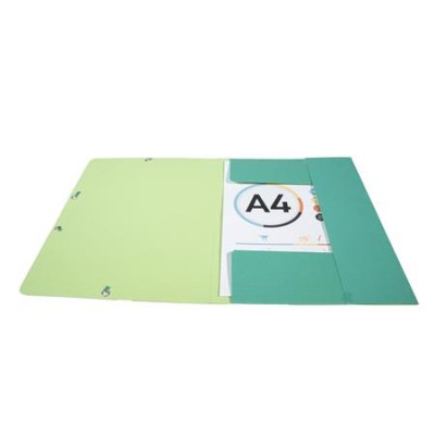 Gumis mappa, karton, A4, EXACOMPTA "Forever®", zöld