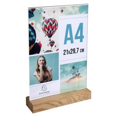 Laptartó, álló, A4, EXACOMPTA, áttetsző