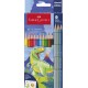 Színes ceruza készlet, hatszögletű, FABER-CASTELL"Dinoszaurusz" 10+3 különböző szín