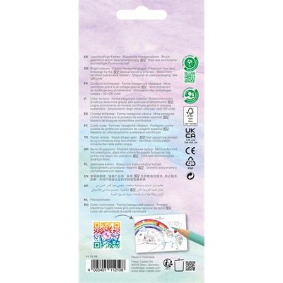 Színes ceruza készlet, hatszögletű, FABER-CASTELL"Unikornis" 10+3 különböző szín